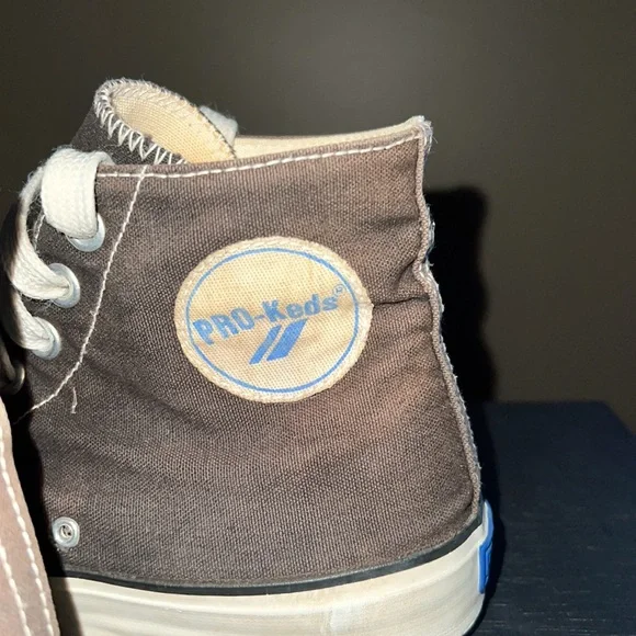 PRO Keds Canvas High Tops Bugs Bunny Blue Heel Tag Mens 9 1/2 Looney Tunes 1993 - Picture 4 of 14